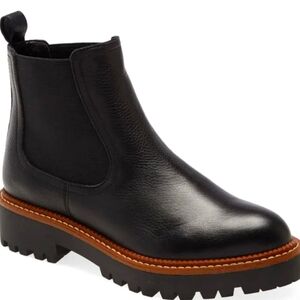 Black weather proof Chelsea boots